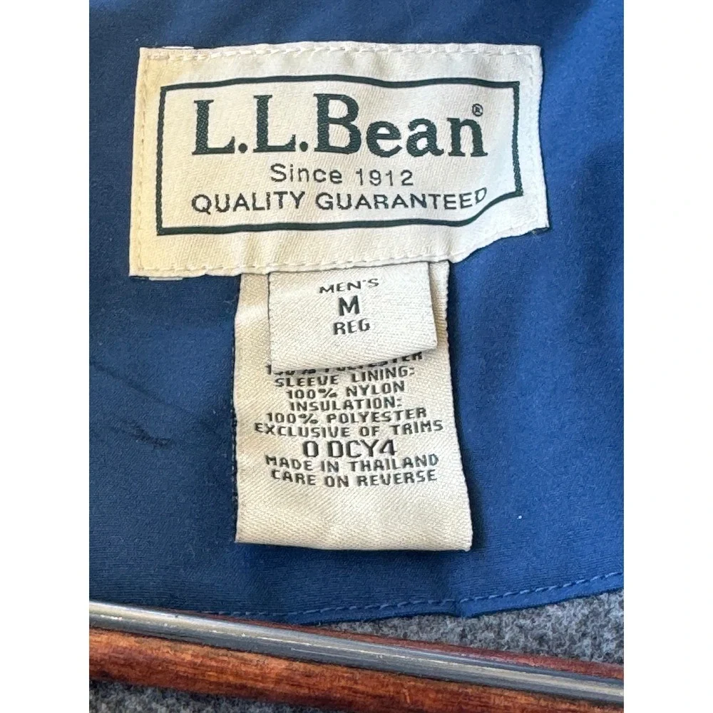 L L Bean Mens Medium Water‎ Resistant, fleece lined  All Weather Coat